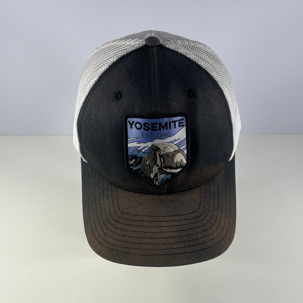 Columbia National Parks Mesh Trucker Hat Mens Patch Black Snapback‎ L/XL Unisex